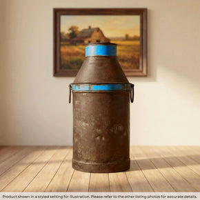 Farmhouse Style Vintage Metal Milk Can