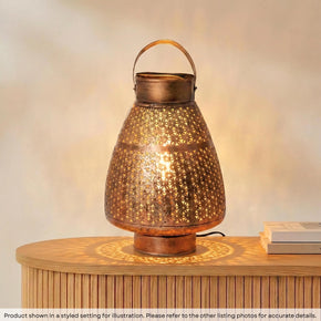 Moroccan Style Metal Lattice Table Lamp