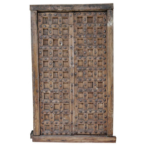 Rustic Geometrical Vintage Doors With Nailheads