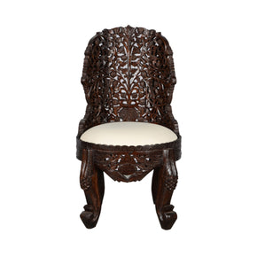 Lattice Carved Accent Chair
