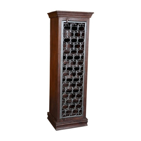 Unique Wine Cabinet With Metal Grill Door