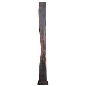 Rustic Bark On Metal Stand