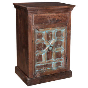 Rustic Nightstand Cabinet