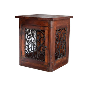 Iron Grill End Table