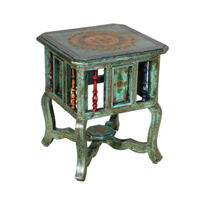 Unique Vibrantly Painted End Table