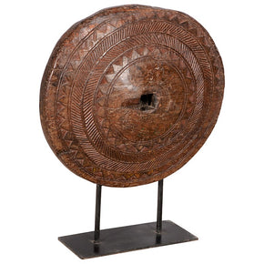 Antique Wheel On Stand