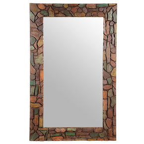Mosaic Reclaimed Wood Mirror
