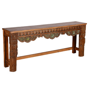 Rustic Carved Console