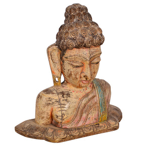 Vintage Carved Buddha Head