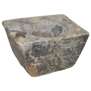 Rustic Antique Wood Mortar