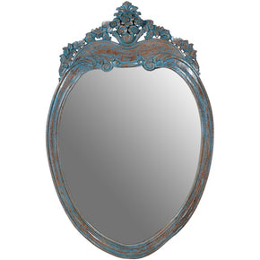 Fine Carved Oval Vintage Mirror