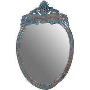Fine Carved Oval Vintage Mirror