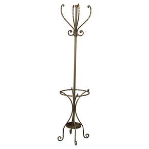 Antique Finish Metal Coat Rack