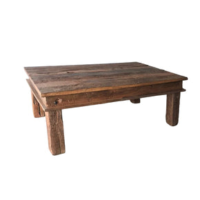 Rail Road Ties Rustic Solid Wood Living Room Coffee Table