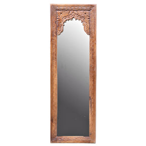 Antique Carved Arch Free-Standing Mirror