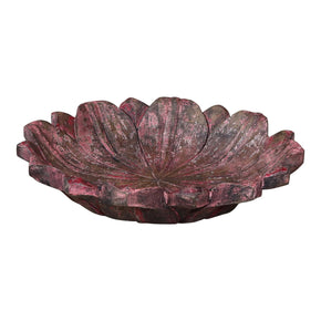 Vintage Hand Carved Lotus Decorative Bowl