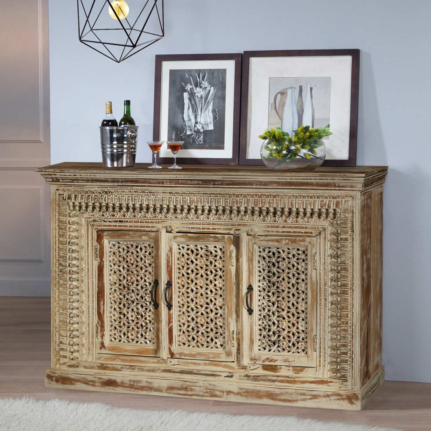 Transitional buffet table deals
