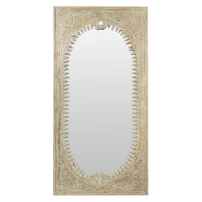 Transitional Style Hand Carved 79" Tall Large Mirror