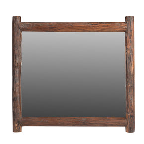 Rustic Ranch Distressed Wood 44" x 44"Square Vanity Mirror