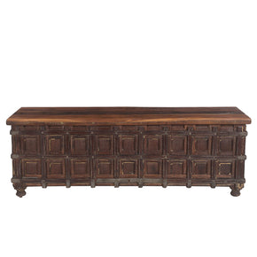 Antique Teak Wood Hope Chest Blanket Box