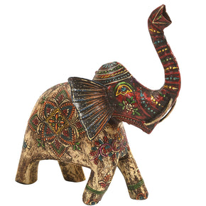 Unusual Wood And Metal Elephant Statue