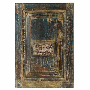 Rustic Distressed Shutter And Corbel Wall Candle Sconce