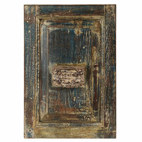 Rustic Distressed Shutter And Corbel Wall Candle Sconce