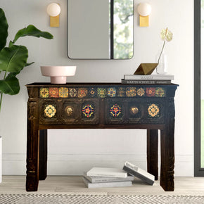 Unique Tile Console With Drawers